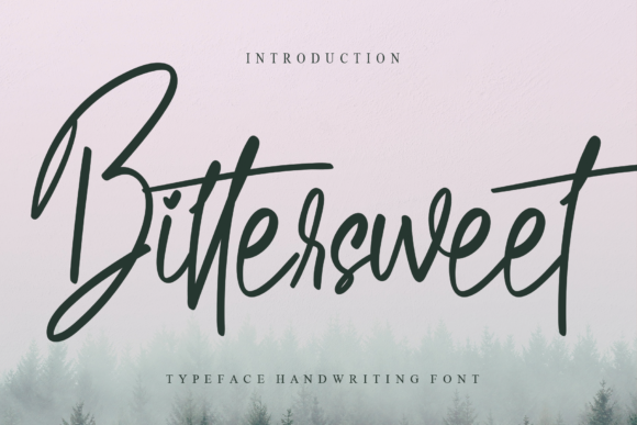 Discover Bittersweet: A Handwritten Font for Elegant Publishing