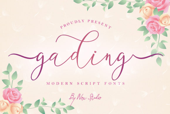 Discover Gading: A Whimsical Script Font for Editorial Design