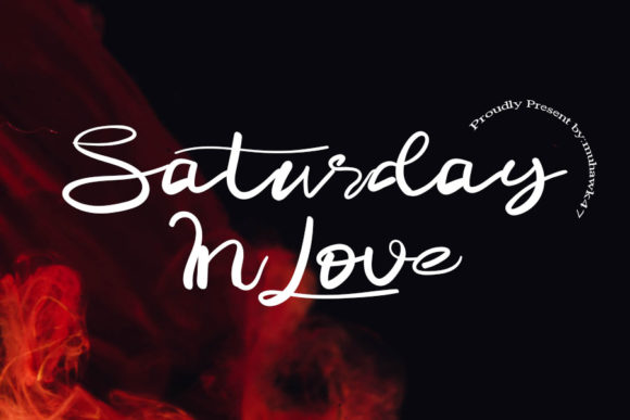 Discover Saturday in Love: A Delicate Script Typeface