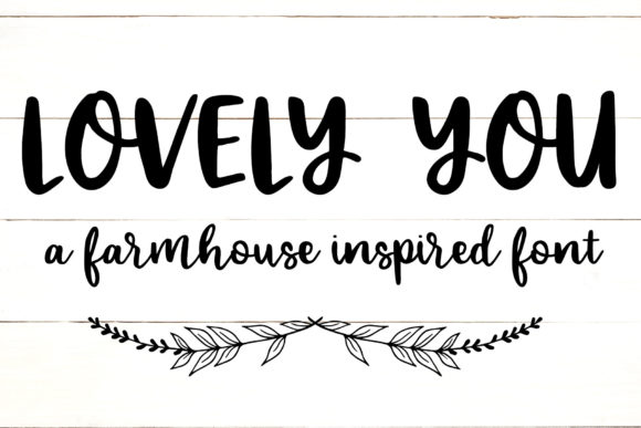 Discover the Charming Elegance of Lovely You Font