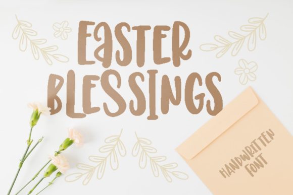 Easter Blessings: A Joyful Display Font for Creative Projects