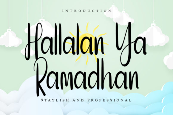 Elevate Your Brand with Hallalan Ya Ramadhan Font