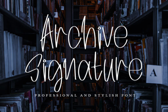 Enhance Your Brand with Archive Signature Font