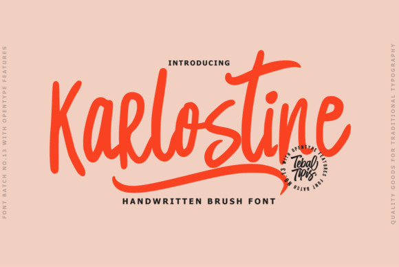 Enhance Your Brand with Karlostine: A Premium Handwritten Font