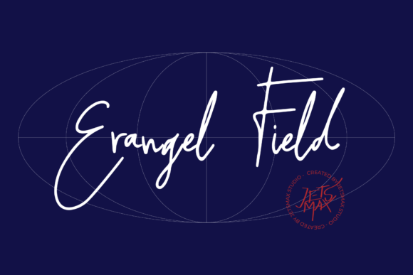 Erangel Field: A Script Font with Character