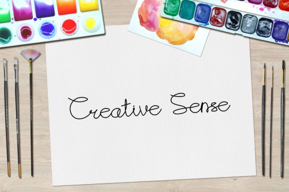 Exploring Creative Sense: A Charming Handwritten Font