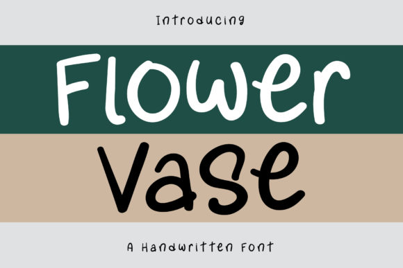 Flower Vase: A Whimsical Font for Handmade Creations