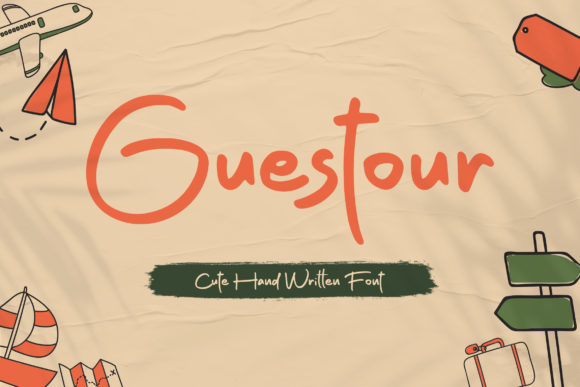 Guestour: A Charming Handwritten Font for Editorial Design