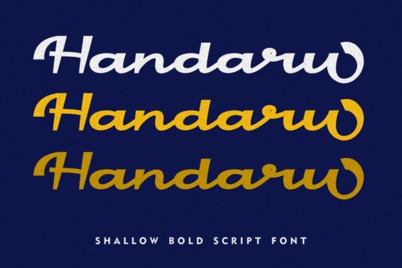 Handaru: A Bold Handwritten Font for Dynamic Visuals