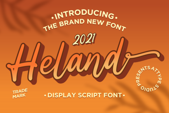 Heland: A Stylish Cursive Font for Bold Branding