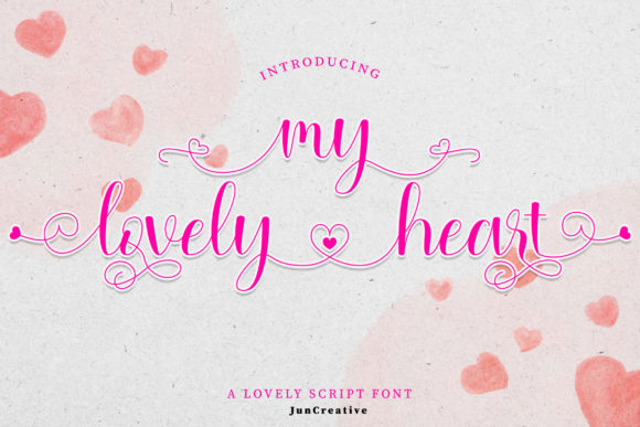 My Lovely Heart: A Font for Elegant Editorial Design
