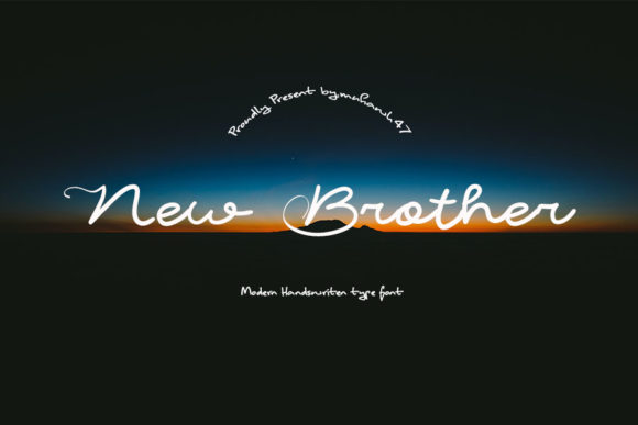 New Brother: A Versatile Script Font for Engaging Visuals