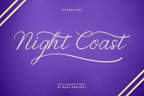 Night Coast: A Premium Script Font for Creative Projects