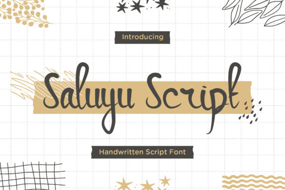Saluyu: A Handwritten Font for Creative Web Design