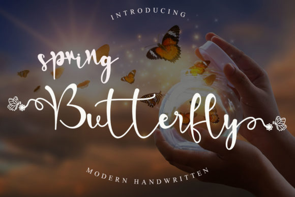 Spring Butterfly: A Delicate Handwritten Font for Fresh Branding