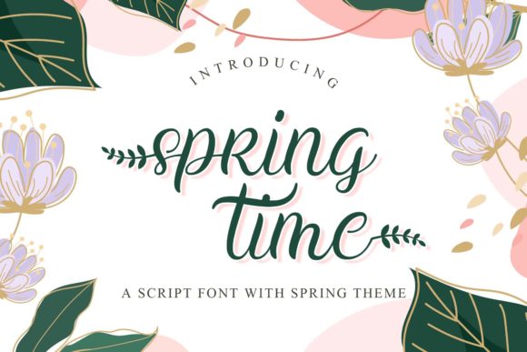 Spring Time: A Handwritten Font for Elegant Web Design