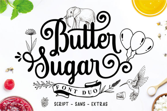 Transform Your Brand with the Stylish Butter Sugar Font