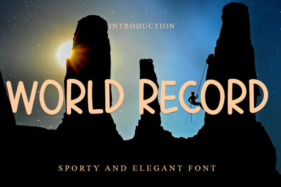 World Record: A Versatile Handwritten Font for Engaging Visuals